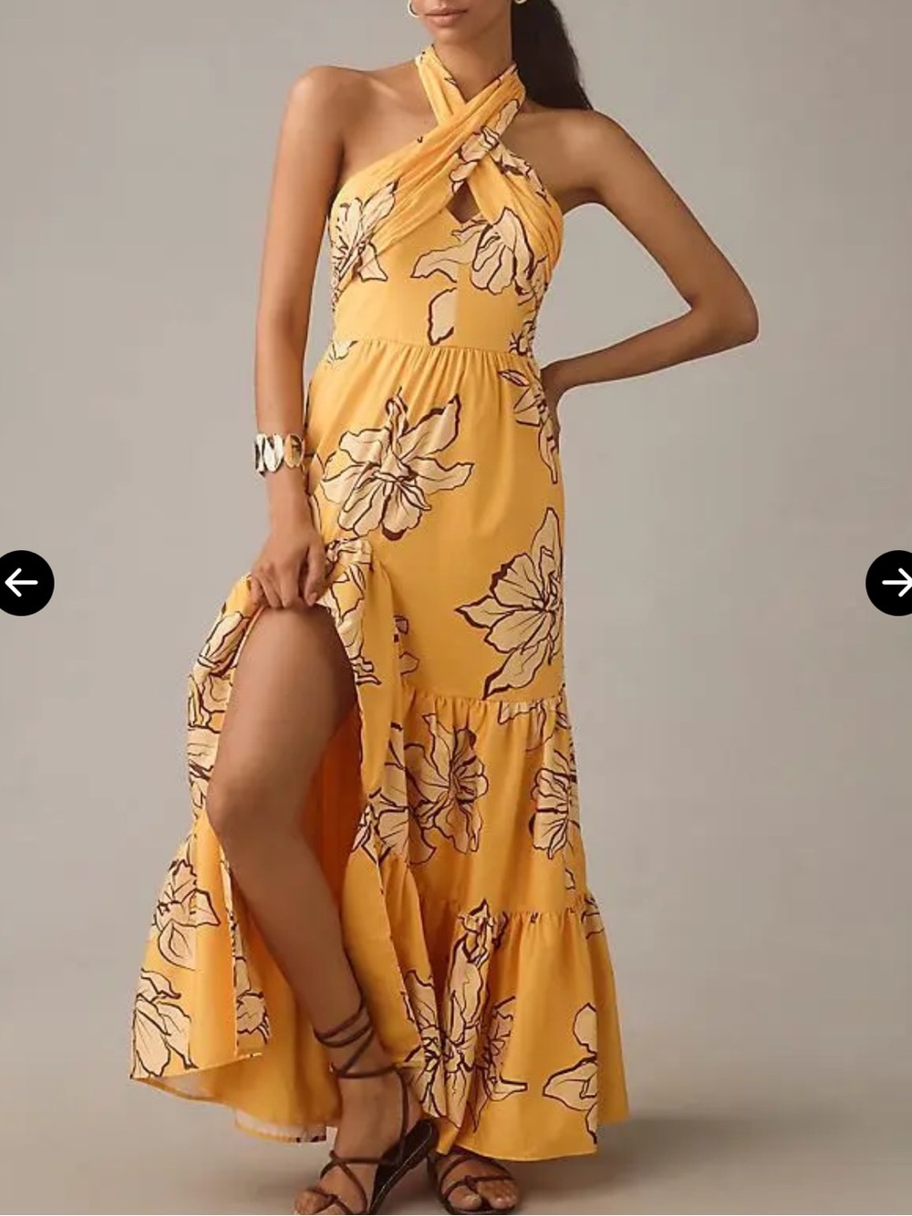 Hutch Floral Halter Maxi Dress